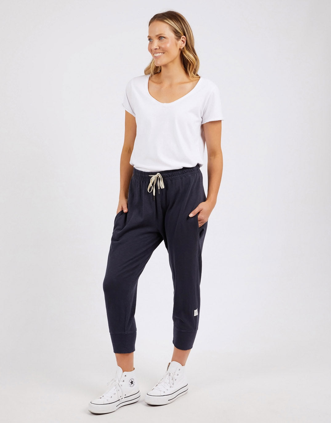 3/4 Brunch Pants - (Dusk Blue)