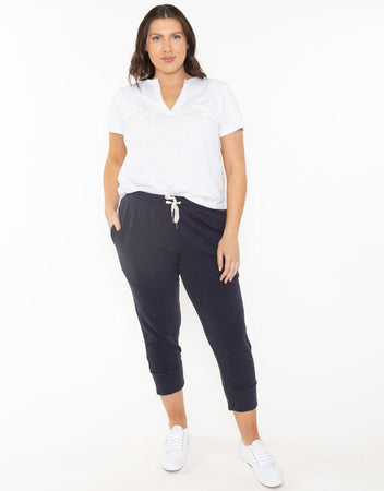 Buy 3/4 Brunch Pants - Navy Elm for Sale Online Australia | White & Co.