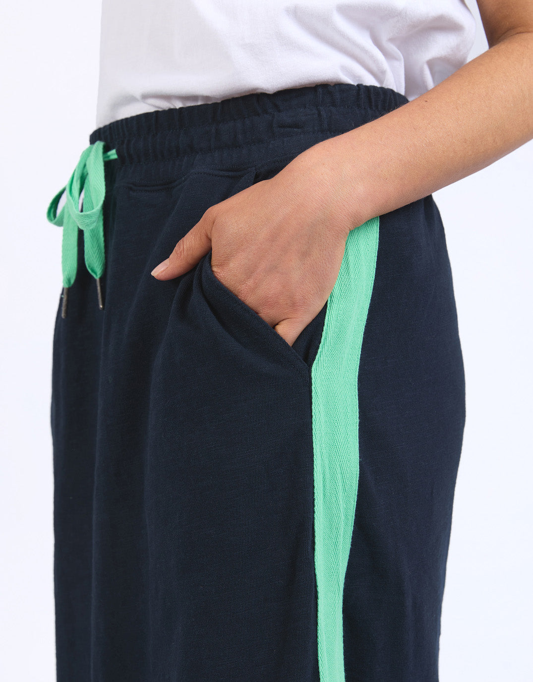 elm-brunch-skirt-side-tape-navy-neon-green-womens-clothing