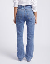 Elm - Clara Bootleg Jean - Blue Wash - White & Co Living Jeans