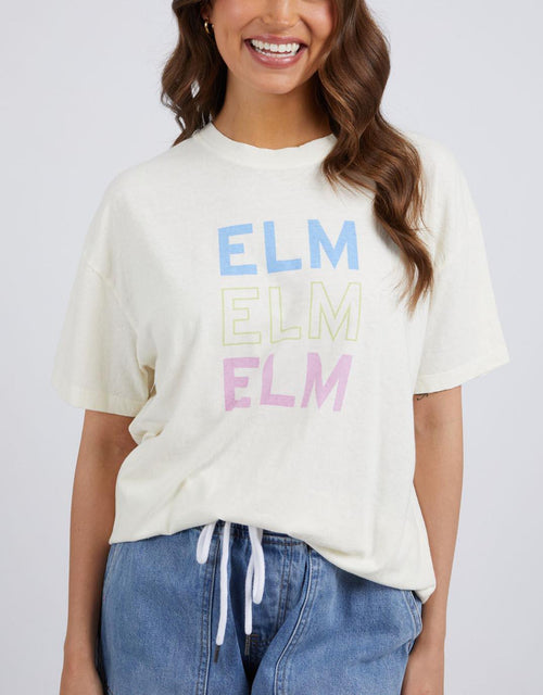 Elm - Elm Block Short Sleeve Tee - Toasted Coconut - White & Co Living Tees & Tanks
