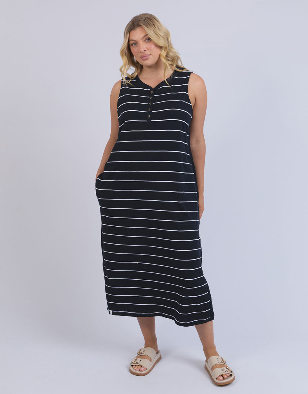 elm-elyssian-dress-navy-and-white-stripe-womens-clothing