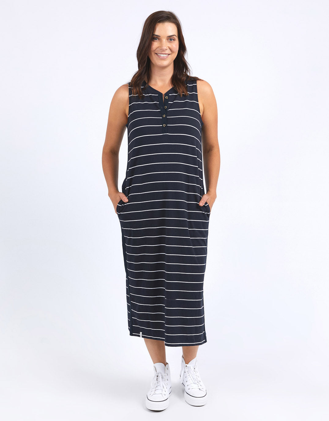 elm-elyssian-dress-stripe-navy-and-white-stripe-womens-clothing