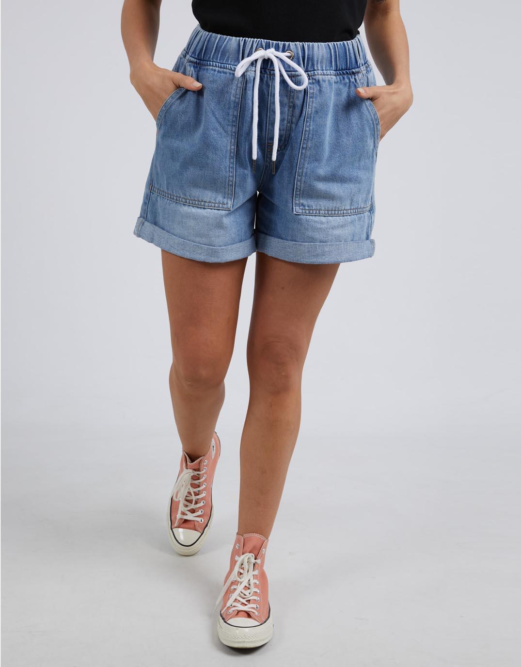 Buy Emma Relaxed Denim Short Blue Elm for Sale Online Australia