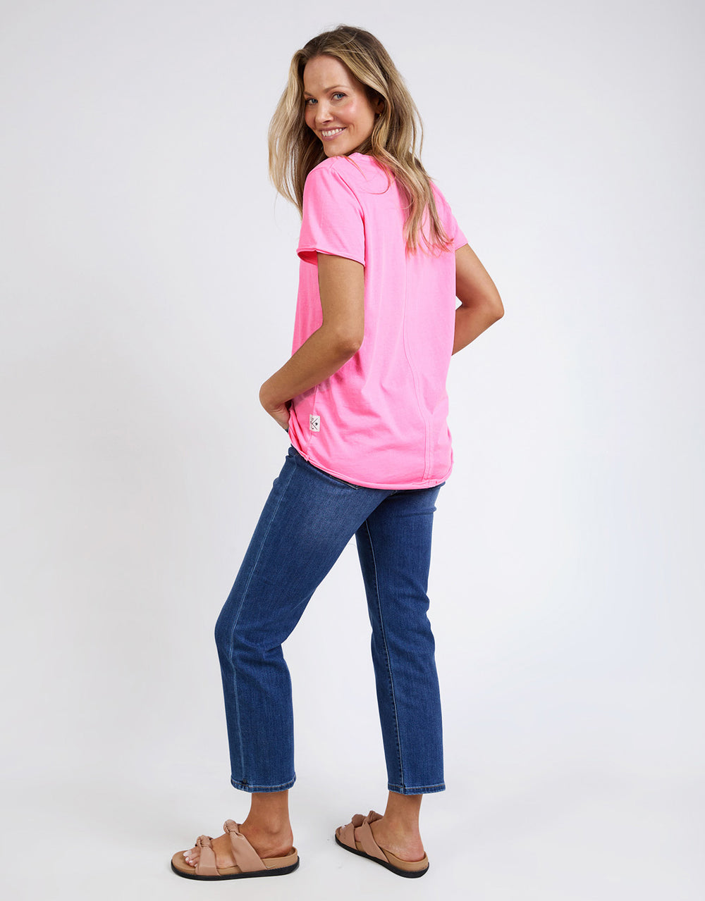 elm-fundamental-vee-tee-neon-pink-womens-clothing