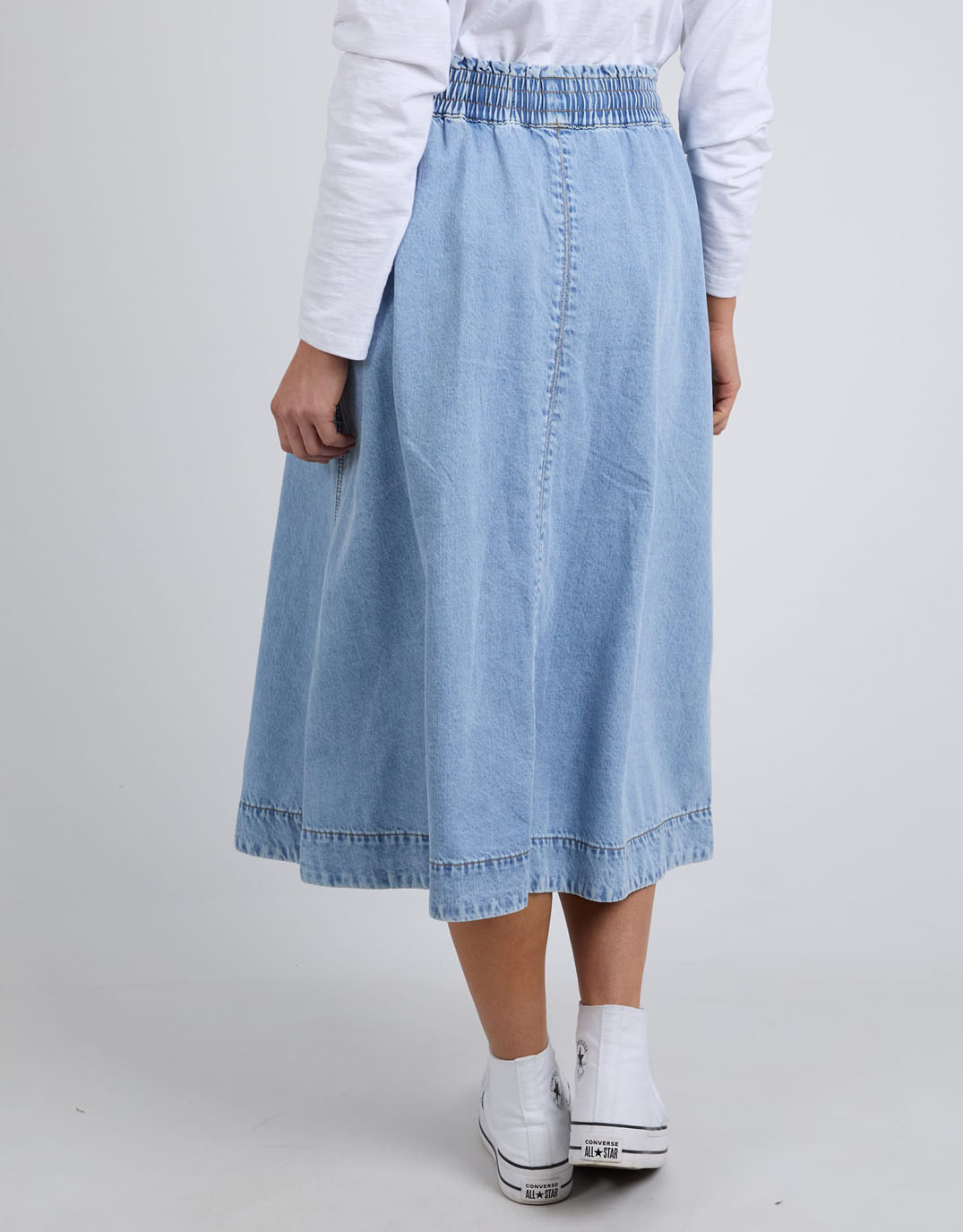 Buy Greta Denim Skirt Light Blue Wash Elm for Sale Online Australia White Co