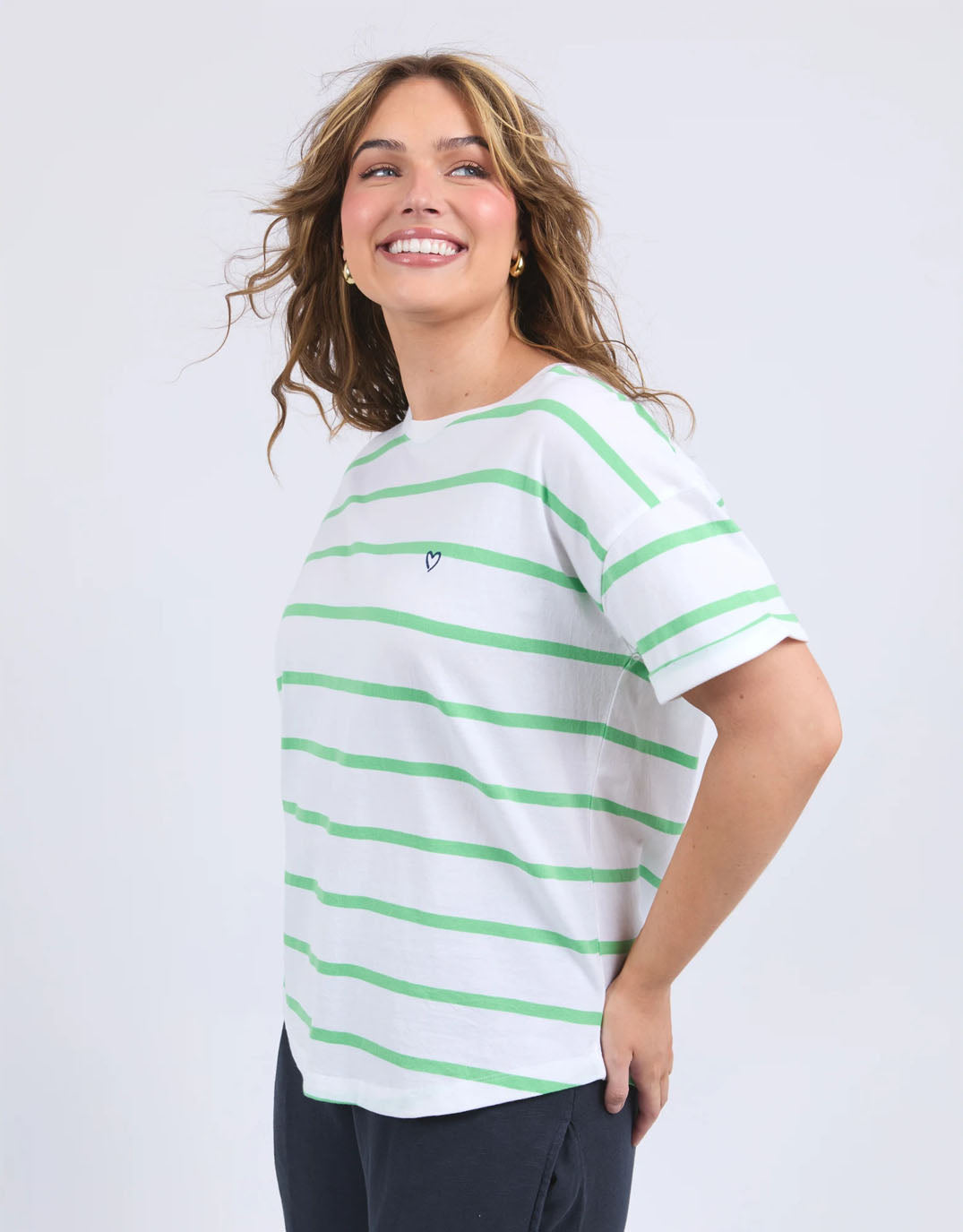 elm-halli-tee-white-spring-green-stripe-womens-clothing