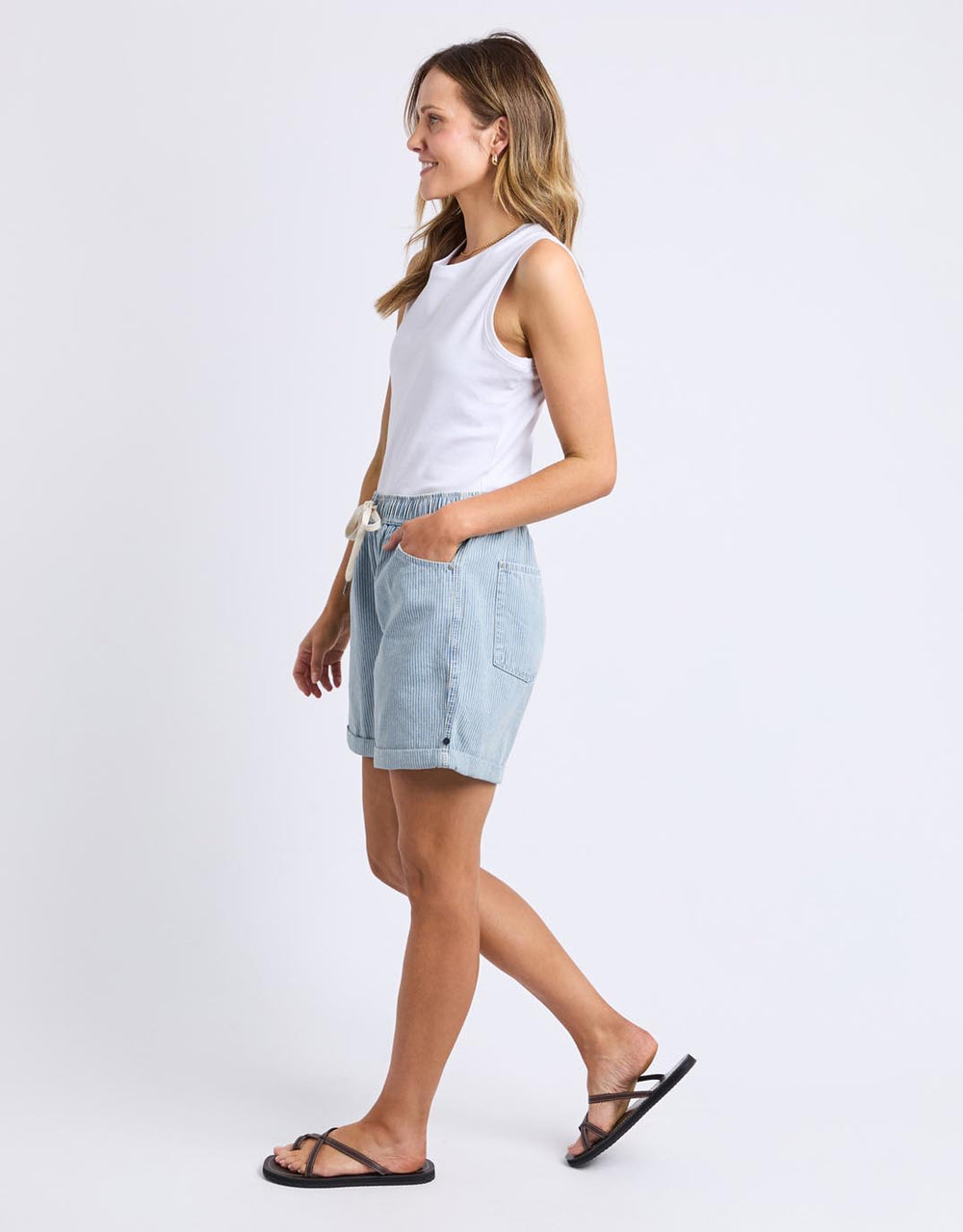 elm-holly-stripe-short-blue-white-stripe-womens-clothing