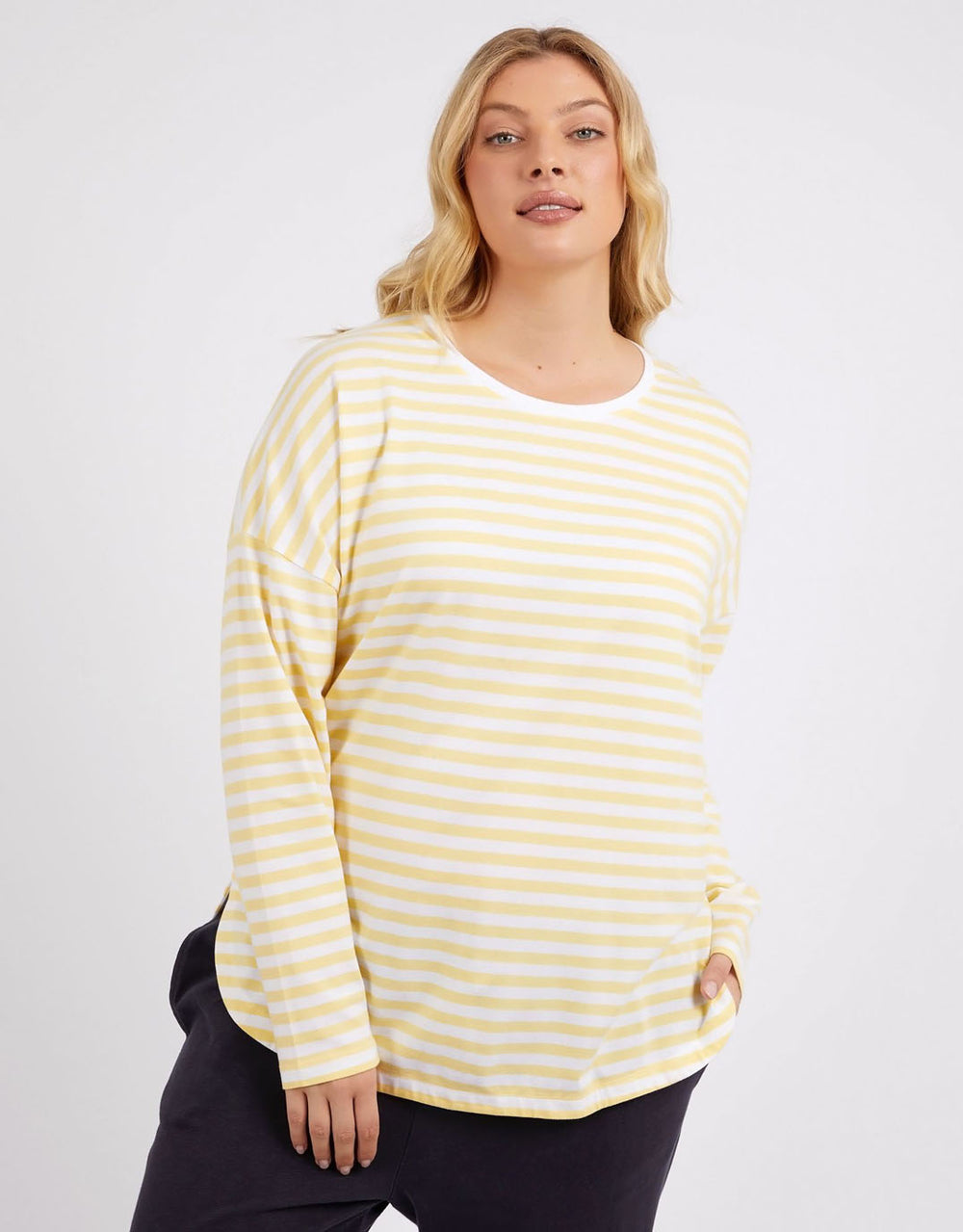 elm-lauren-long-sleeve-stripe-tee-banana-white-stripe-womens-clothing