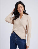 elm-maple-open-collar-knit-oatmeal-womens-clothing
