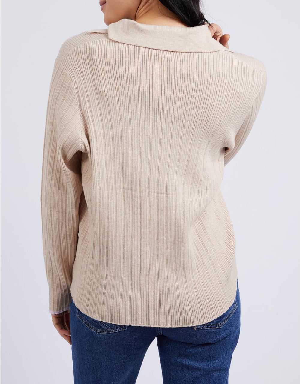 elm-maple-open-collar-knit-oatmeal-womens-clothing