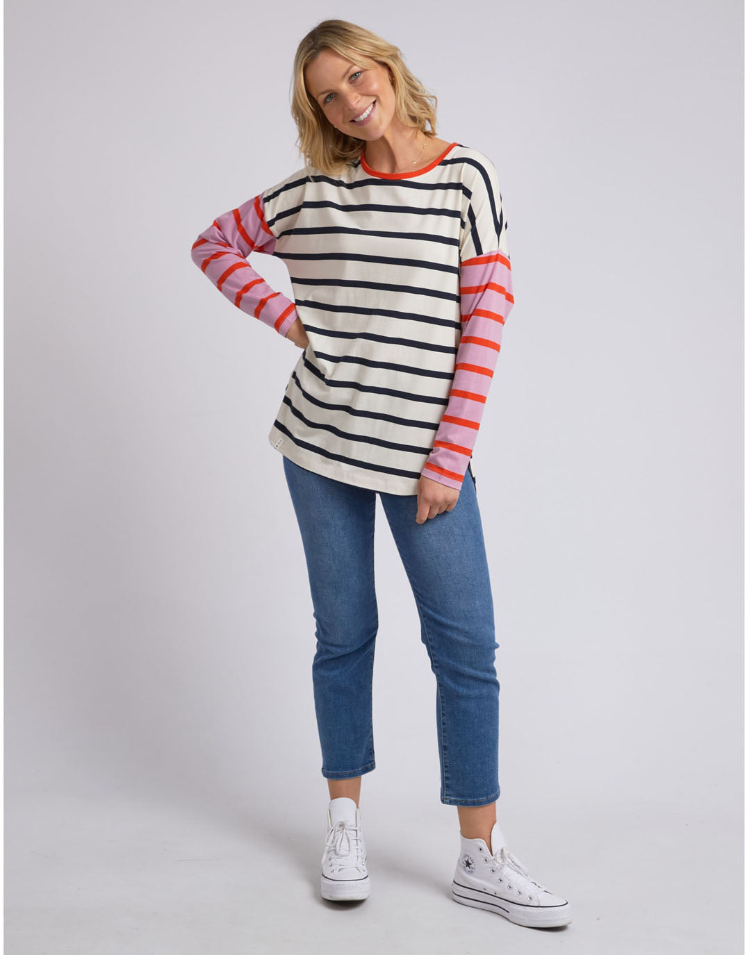 elm-marta-stripe-long-sleeve-tee-navy-stripe-pink-red-stripe-womens-clothing