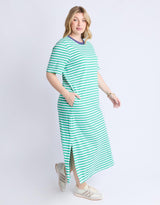 elm-merry-tee-dress-gumdrop-green-white-stripe-vintage-blue-womens-clothing
