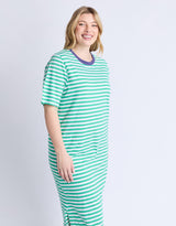 elm-merry-tee-dress-gumdrop-green-white-stripe-vintage-blue-womens-clothing