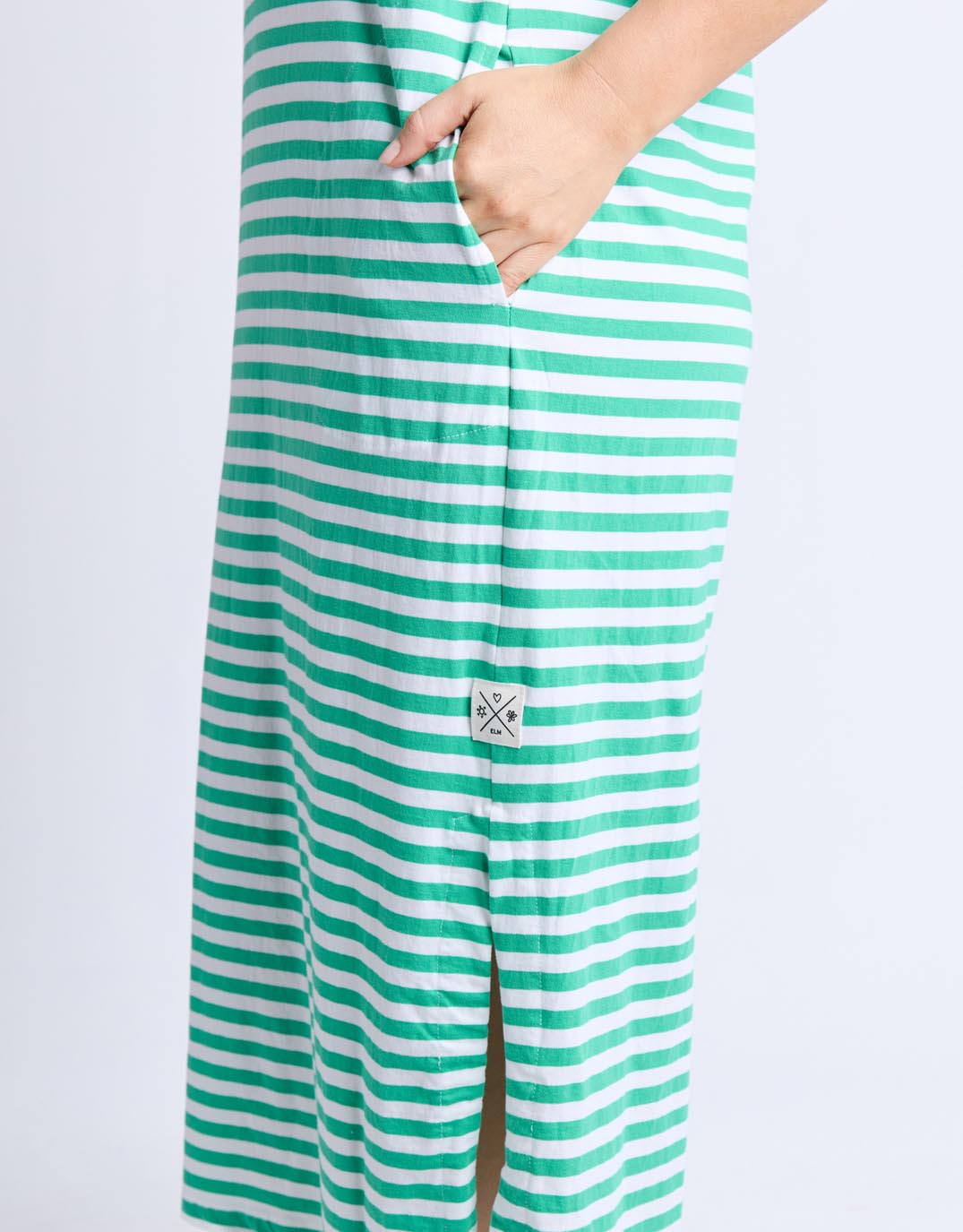 elm-merry-tee-dress-gumdrop-green-white-stripe-vintage-blue-womens-clothing