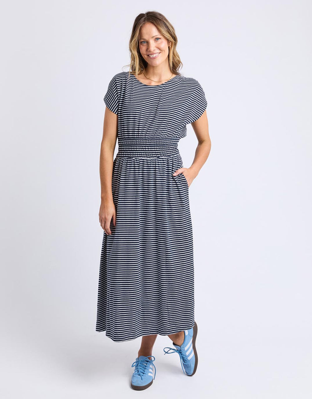 elm-nelle-dress-navy-white-stripe-womens-clothing