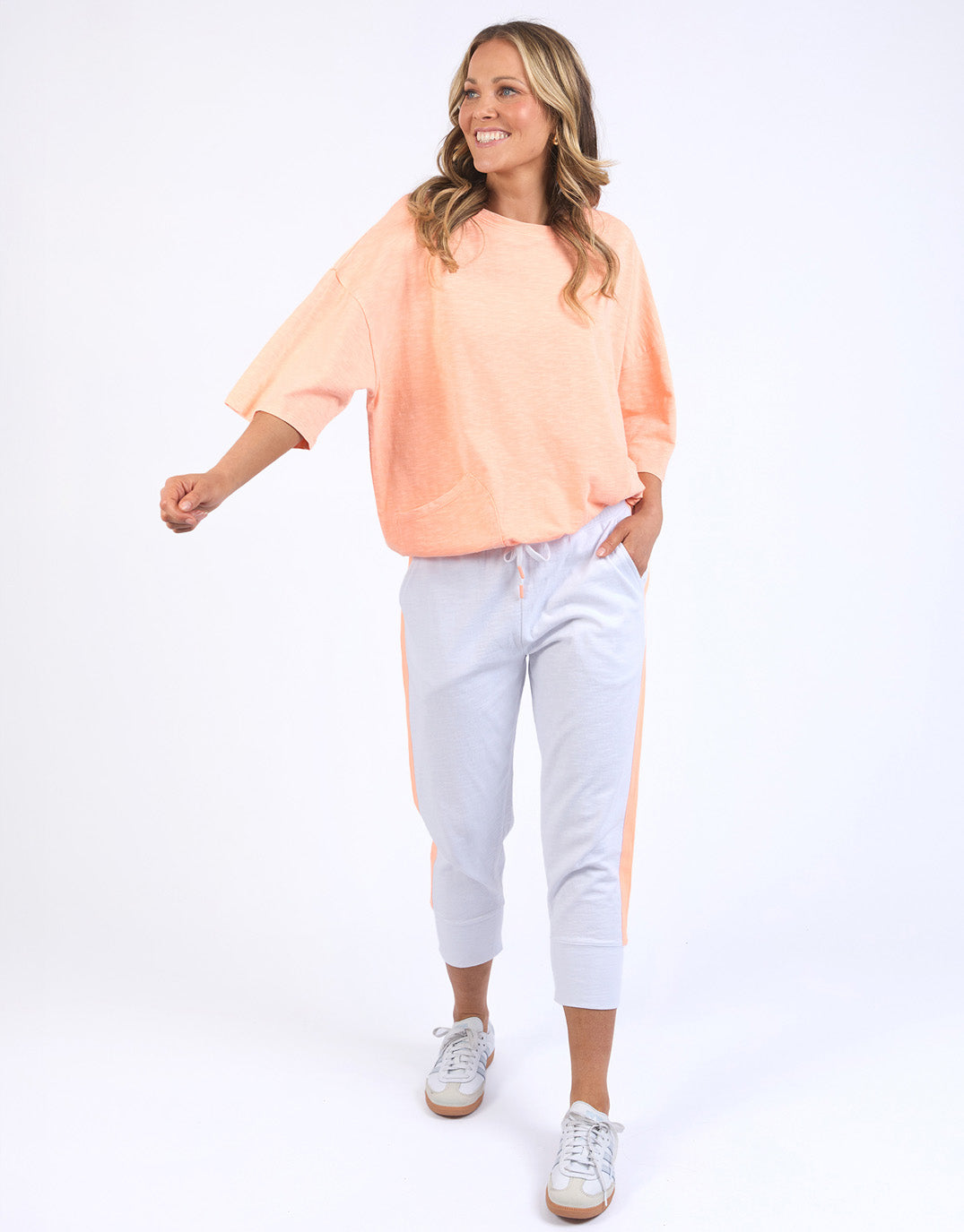 elm-neon-side-tape-3-4-brunch-pants-white-neon-orange-womens-clothing