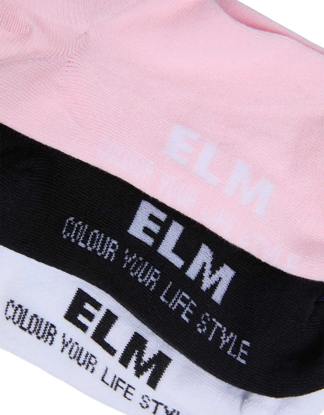 elm-no-show-socks-3pk-pink-white-black