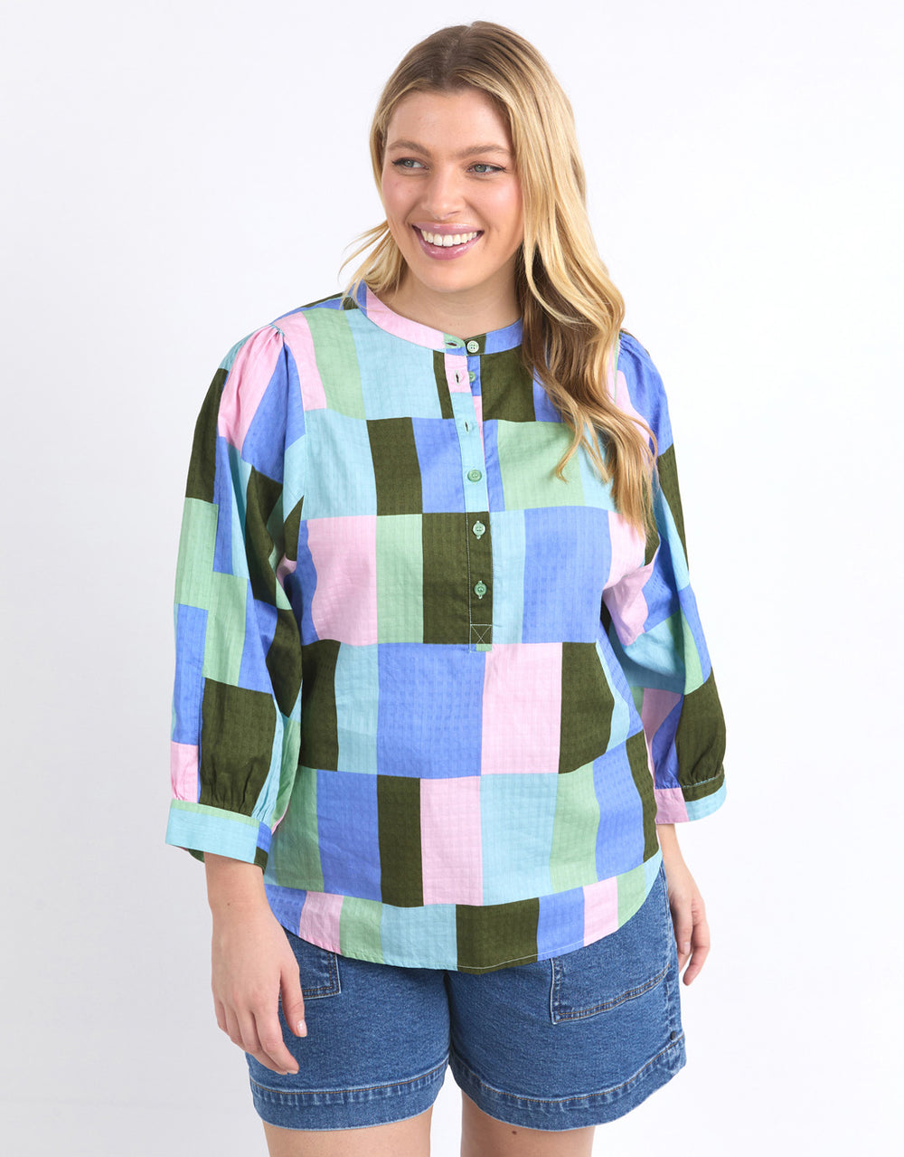 elm-odyssey-shirt-blue-green-print-womens-clothing