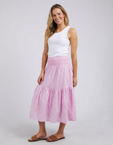 Elm - Ottilie Broderie Skirt - Lilac - White & Co Living Skirts