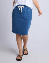 Rickety Skirt - Blue Denim Look