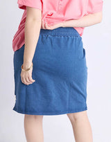 Rickety Skirt - Blue Denim Look