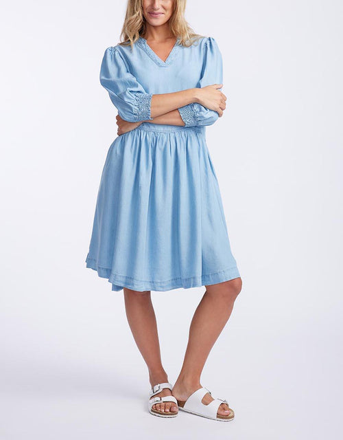 Elm - Shanee Chambray Dress - Blue - White & Co Living Dresses