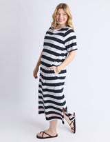 elm-sorrento-dress-black-white-stripe-womens-clothing