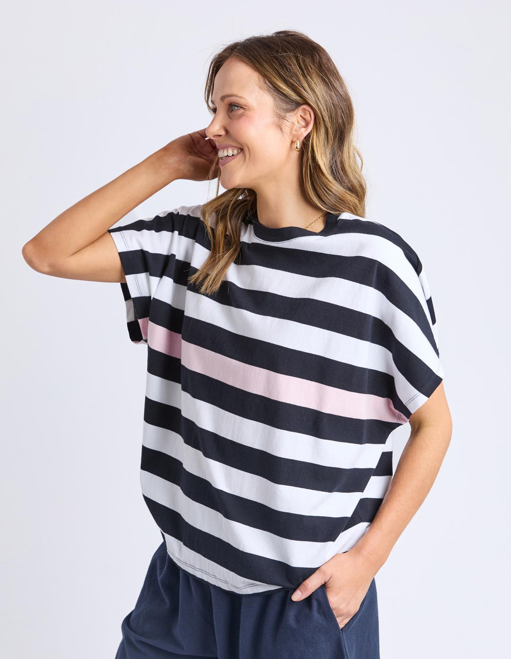 elm-sorrento-tee-black-white-stripe-womens-clothing