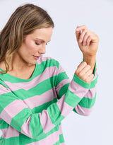 elm-spritz-stripe-long-sleeve-tee-spring-green-dusk-pink-stripe-womens-clothing