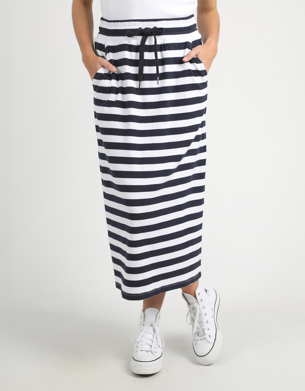 Buy Sunset Stripe Skirt Navy Elm for Sale Online Australia White Co