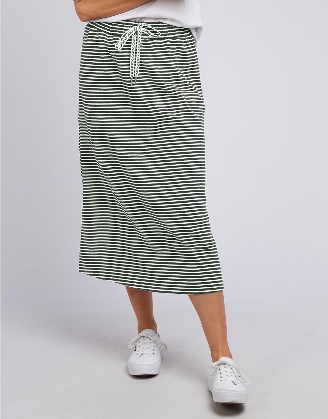 elm-travel-skirt-khaki-white-stripe-womens-clothing