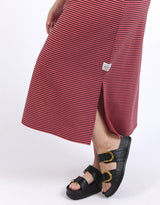 Travel Skirt - Watermelon Crush/Navy Stripe