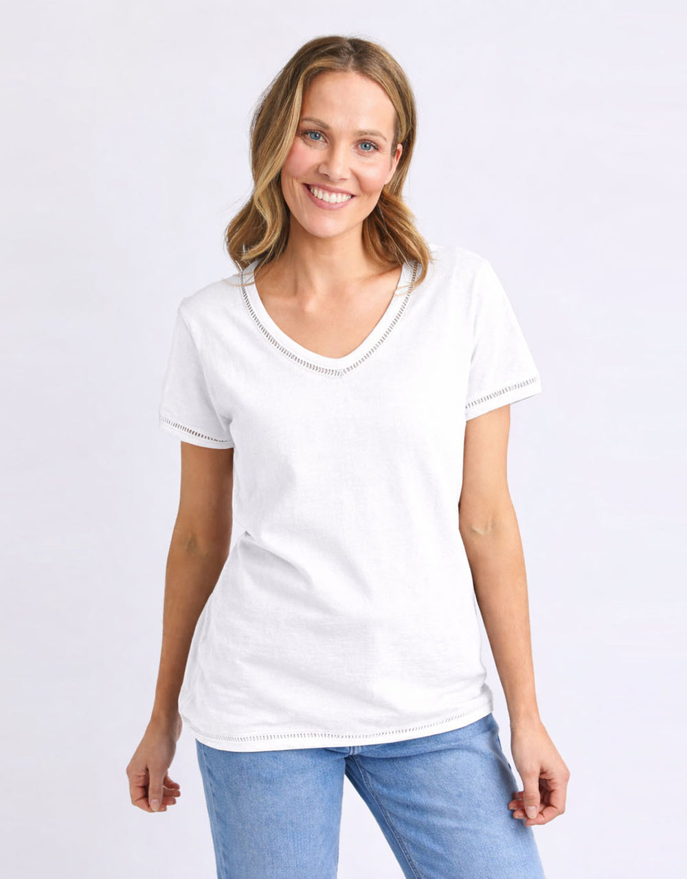 Victoria Short Sleeve Tee - White