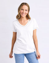 Victoria Short Sleeve Tee - White