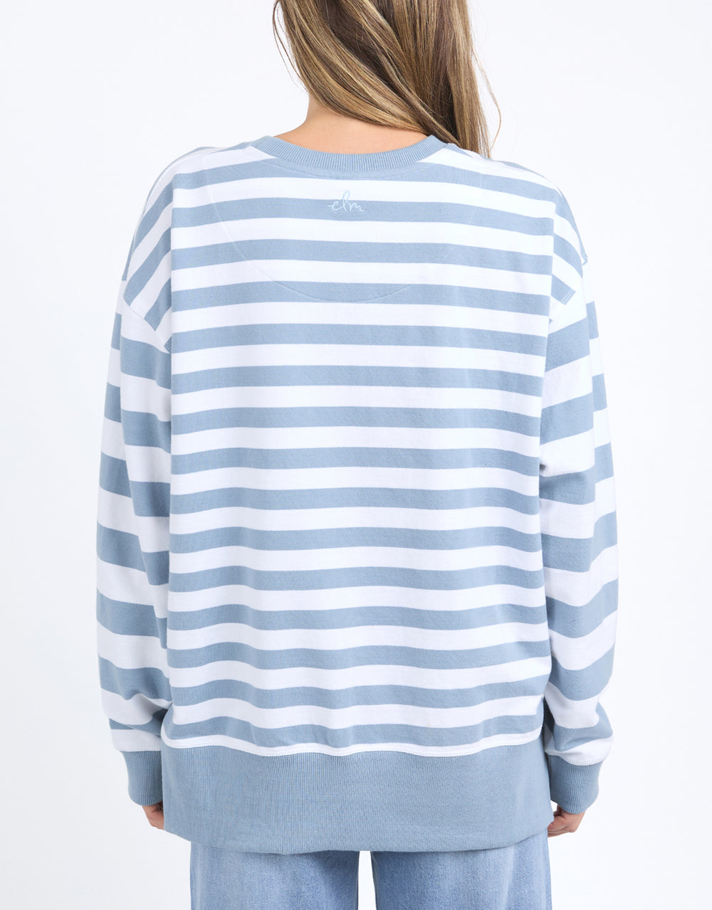 elm-vivid-crew-steel-blue-stripe-womens-clothing