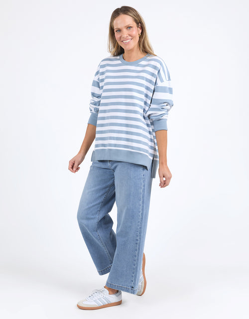 elm-vivid-crew-steel-blue-stripe-womens-clothing