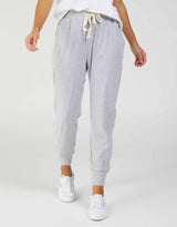Elm - Wash Out Lounge Pants - Grey Marle - White & Co Living Pants