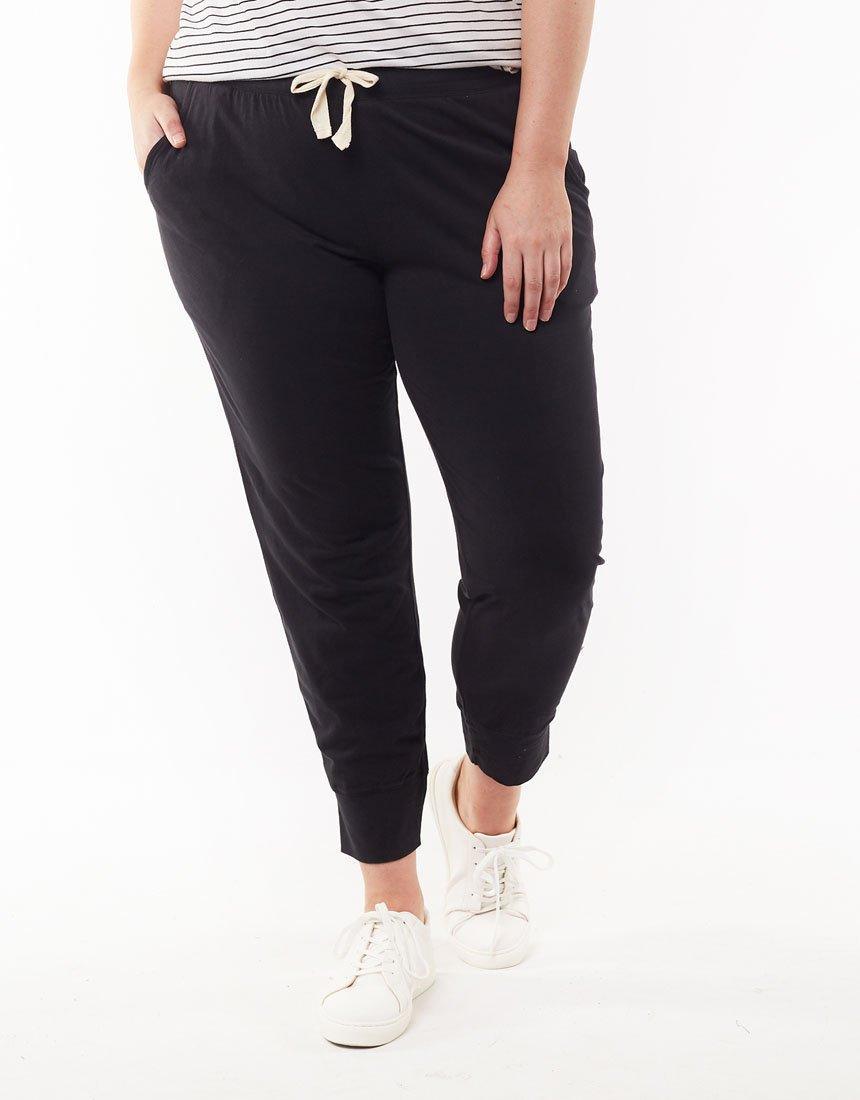 Elm - Wash Out Lounge Pants - Washed Black - White & Co Living Pants