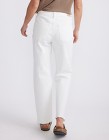 Elodie Stretch Straight Leg Jean - White