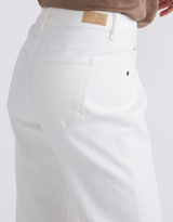Elodie Stretch Straight Leg Jean - White