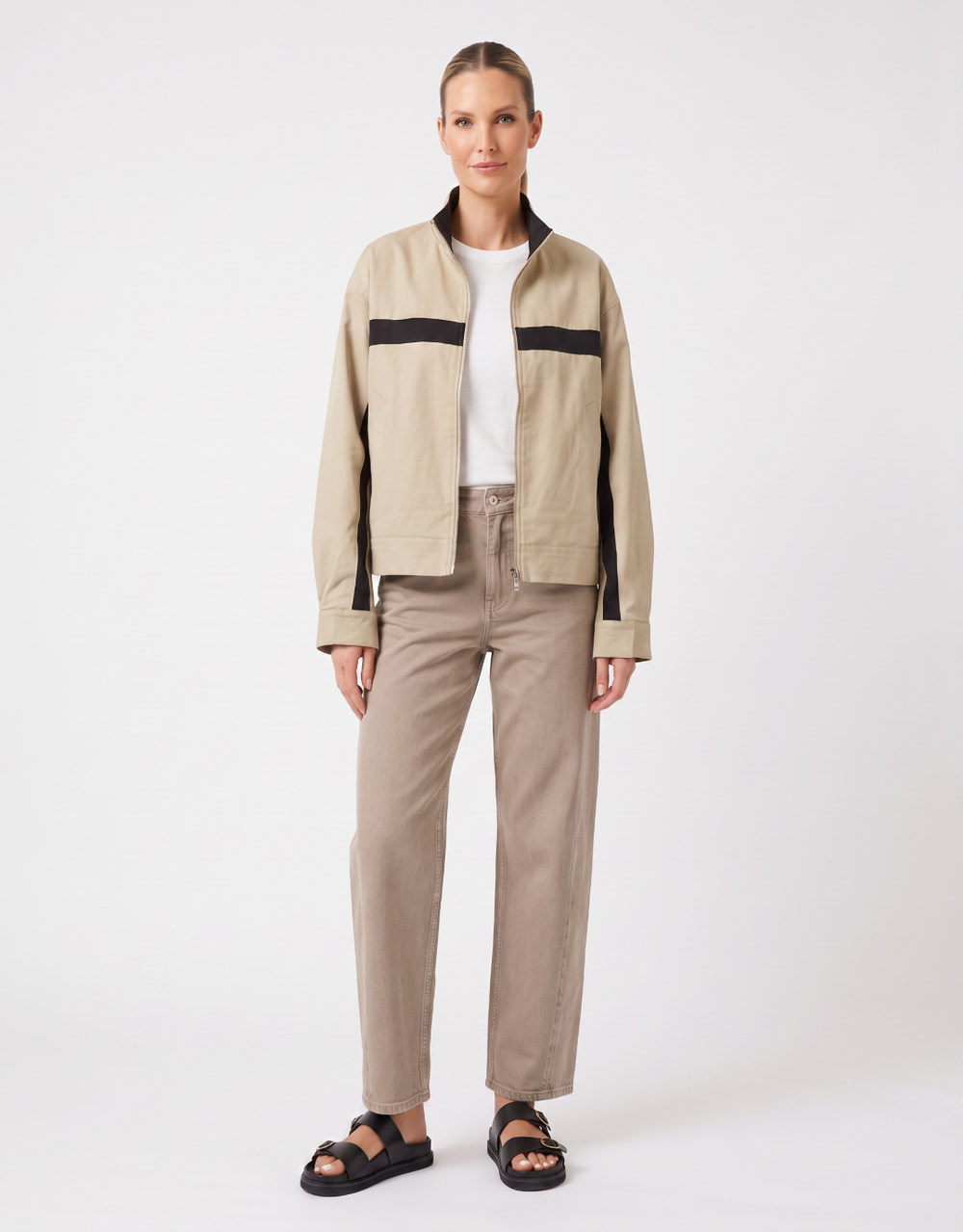 Emmerson Jacket - Latte/Black