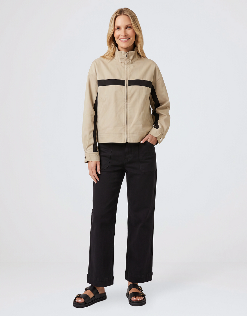Emmerson Jacket - Latte/Black