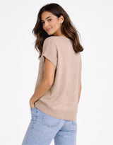 fate-becker-rae-v-neck-vest-brown-marle-womens-clothing