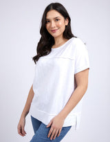 Foxwood - Allison Tee - White - White & Co Living Tees & Tanks