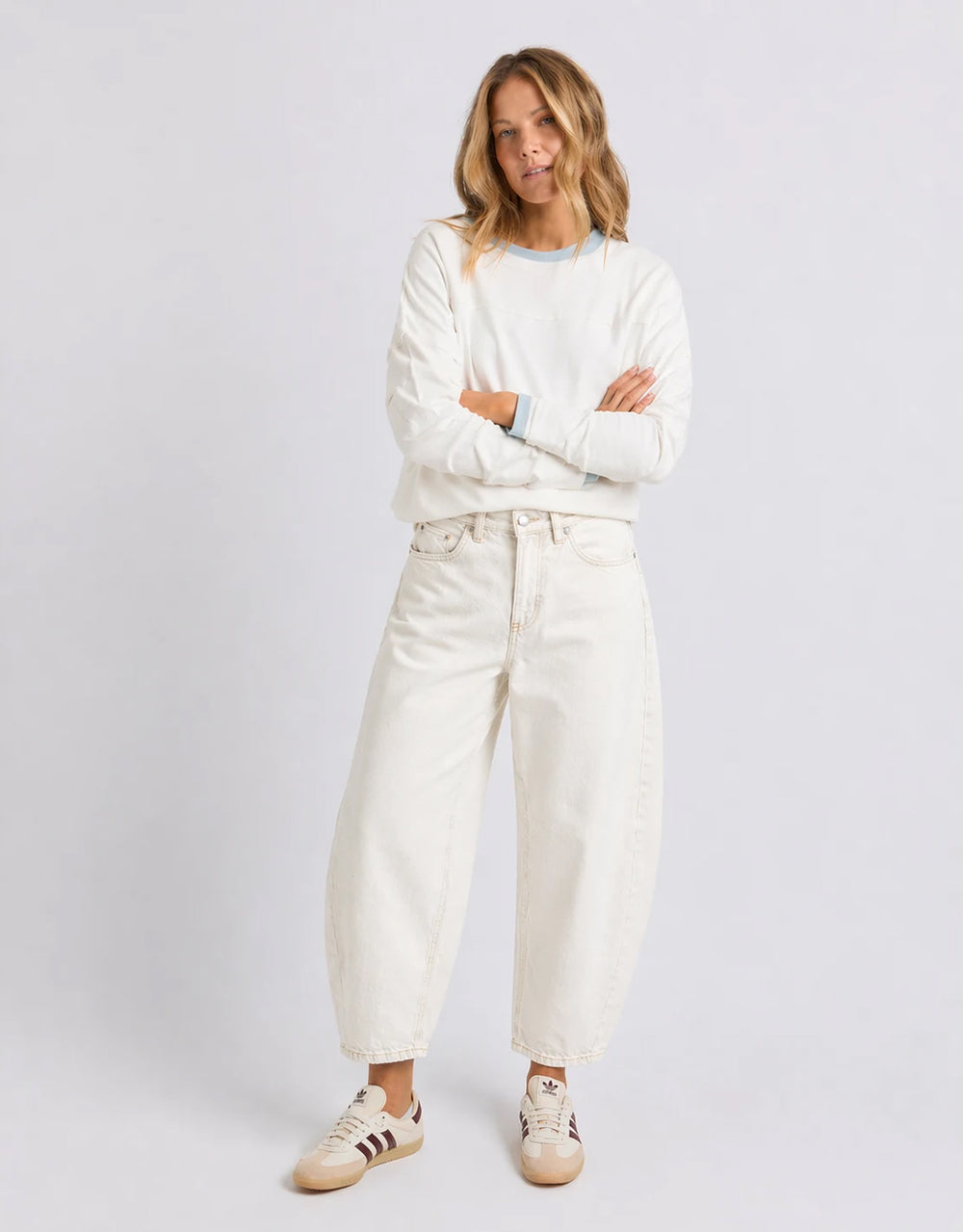 Atticus Barrel Jean - Vintage White