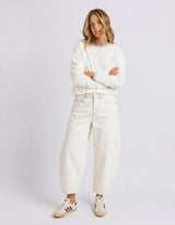 Atticus Barrel Jean - Vintage White