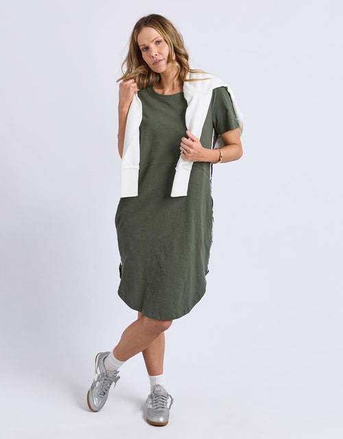 foxwood-bay-tape-dress-khaki-womens-clothing