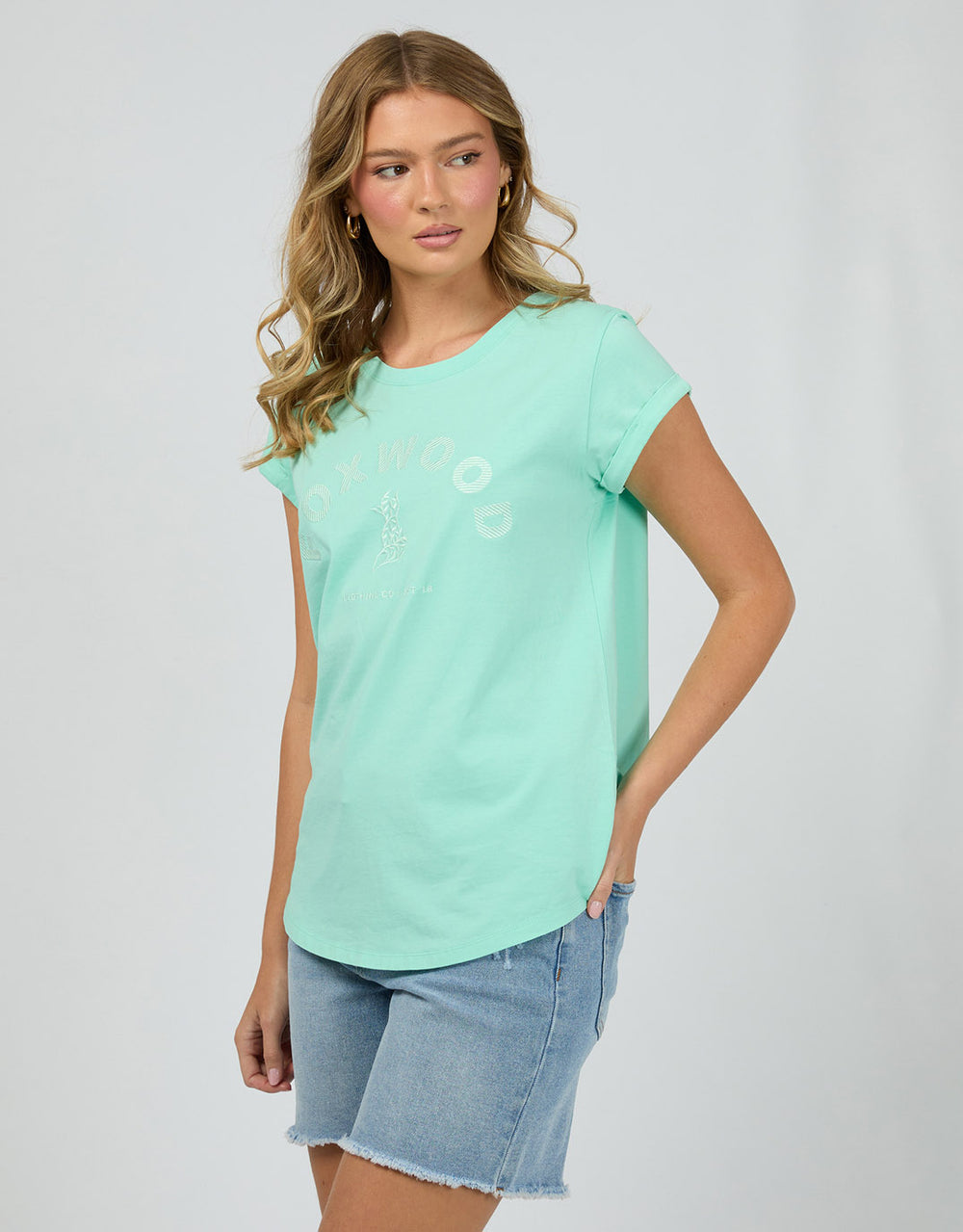 foxwood-effortless-tee-neon-mint-womens-clothing