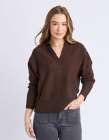 foxwood-elea-knit-polo-coffee-womens-clothing